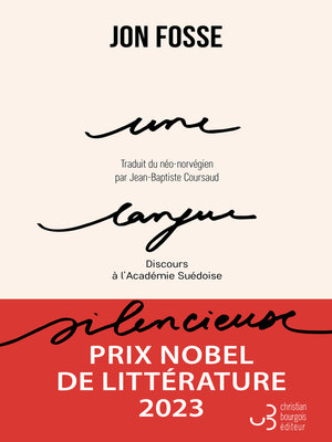 cover image of Une langue silencieuse